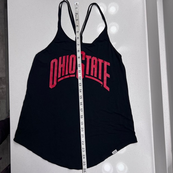 Like New-Pink Victoria Secret OHIO STATE Black&Red Scoop Neck Low Back Tank XS - Picture 15 of 16
